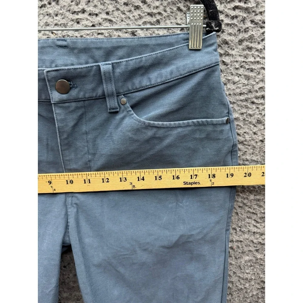 Lululemon ABC Slim-Fit 5 Pocket Pant Tech Canvas Heathered Deep Navy Men Size 31